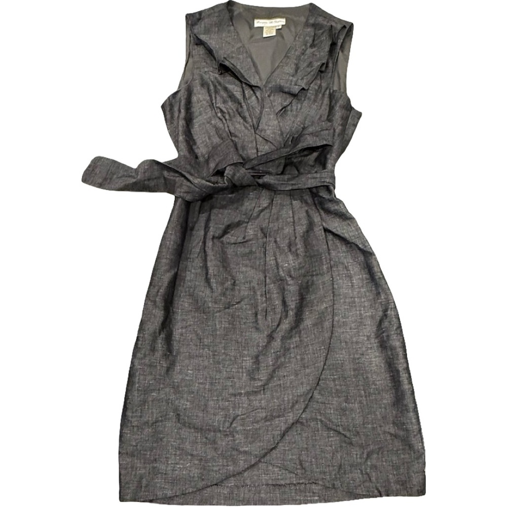 Morgan McFeeters Gray Sleeveless Midi Dress